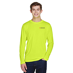 TEAM 365 MEN'S ZONE SAFETY LONG-SLEEVE T-SHIRT