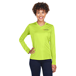 TEAM 365 WOMEN'S ZONE SAFETY LONG-SLEEVE T-SHIRT